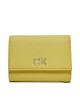 Calvin Klein Голям дамски портфейл Re-Lock Trifold Md K60K608994 Жълт - Mera.bg