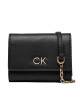 Calvin Klein Голям дамски портфейл Re-Lock Trifold Md W/Chain K60K611458 Черен - Mera.bg