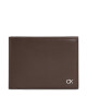 Calvin Klein Голям мъжки портфейл Metal Ck K50K511689 Черен - Mera.bg