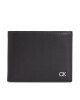 Calvin Klein Голям мъжки портфейл Metal Ck K50K511692 Черен - Mera.bg