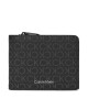 Calvin Klein Голям мъжки портфейл Rubberized Bifold Half Z/A K50K511376 Черен - Mera.bg