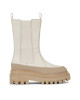 Calvin Klein Jeans Боти тип челси Flatform Chelsea Boot Lth Wn YW0YW01111 Екрю - Mera.bg