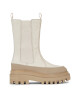 Calvin Klein Jeans Боти тип челси Flatform Chelsea Boot Lth Wn YW0YW01111 Екрю - Mera.bg