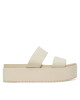 Calvin Klein Jeans Чехли Flatform Sandal Webbing In YW0YW01789 Екрю - Mera.bg