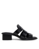 Calvin Klein Jeans Чехли Heel Square Mg Lth YW0YW01702 Черен - Mera.bg