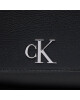 Calvin Klein Jeans Дамска чанта Minimal Monogram Ew Flap Conv 25 K60K611553 Черен - Mera.bg