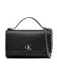 Calvin Klein Jeans Дамска чанта Minimal Monogram Ew Flap Conv 25 K60K611553 Черен - Mera.bg