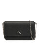 Calvin Klein Jeans Дамска чанта Minimal Monogram Ew Flap Ph/Cb19 LV04K1027G Черен - Mera.bg