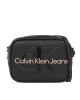 Calvin Klein Jeans Дамска чанта Sculpted Camera Bag18 Mono K60K610275 Black With Rose 01F - Mera.bg