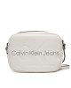 Calvin Klein Jeans Дамска чанта Sculpted Camera Bag18 Mono K60K610275 White/Silver Logo 0LI - Mera.bg