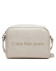 Calvin Klein Jeans Дамска чанта Sculpted Camera Bag18 Mono K60K612220 Бял - Mera.bg