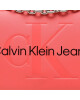 Calvin Klein Jeans Дамска чанта Sculpted Ew Flap Conv25 Mono K60K607198 Коралов - Mera.bg