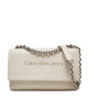 Calvin Klein Jeans Дамска чанта Sculpted Ew Flap Wichain25 Mono K60K612221 Екрю - Mera.bg