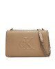 Calvin Klein Jeans Дамска чанта Sculpted Ew Flap25 Shoulder Bag LV04K3035G Бежов - Mera.bg