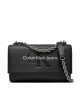 Calvin Klein Jeans Дамска чанта Sculpted Ew Flat W/Chain25 Mono K60K612221 Черен - Mera.bg