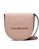 Calvin Klein Jeans Дамска чанта Sculpted Mini Saddle Bag K60K611966 Розов - Mera.bg