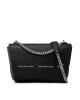 Calvin Klein Jeans Дамска чанта Sculpted Pebble E/W Flap Cony K60K608937 Черен - Mera.bg