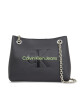 Calvin Klein Jeans Дамска чанта Sculpted Shoulder Bag24 Mono K60K607831 Черен - Mera.bg