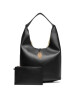 Calvin Klein Jeans Дамска чанта Stone Lock Slouchy Large Shoulde LV04K3149G Черен - Mera.bg