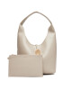 Calvin Klein Jeans Дамска чанта Stone Lock Slouchy Small Shoulde LV04K3176G Екрю - Mera.bg