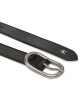 Calvin Klein Jeans Дамски колан Logo Rpund Classic Lthr Belt25mm K60K610709 Черен - Mera.bg