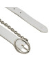 Calvin Klein Jeans Дамски колан Round Classic Chain 25Mm K60K610360 Бял - Mera.bg