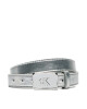 Calvin Klein Jeans Детски колан Metallic Buckle Belt IU0IU00666 Сребрист - Mera.bg