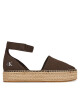 Calvin Klein Jeans Еспадрили Flatform Espadrille Sling Mg YW0YW01735 Кафяв - Mera.bg