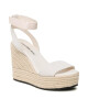 Calvin Klein Jeans Еспадрили Wedge Sandal Su Con YW0YW01026 Ancient White YBH - Mera.bg