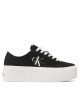 Calvin Klein Jeans Гуменки Flatform+ Cupsole Low Txt YW0YW01033 Черен - Mera.bg