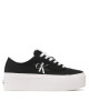 Calvin Klein Jeans Гуменки Flatform+ Cupsole Low Txt YW0YW01033 Черен - Mera.bg