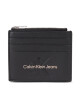 Calvin Klein Jeans Калъф за кредитни карти Sculpted Cardcase 6Cc Mono K60K608399 Black With Rose 01F - Mera.bg
