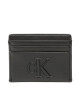 Calvin Klein Jeans Калъф за кредитни карти Sculpted Cardholder 6Cc Pipping K60K610349 Черен - Mera.bg