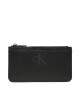 Calvin Klein Jeans Калъф за кредитни карти Sleek Coin Purse Solid K60K610338 Черен - Mera.bg