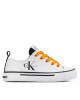 Calvin Klein Jeans Кецове Low Cut Lace-Up V3X9-80567-089 M White/Black X002 - Mera.bg