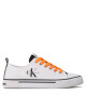 Calvin Klein Jeans Кецове Low Cut Lace-Up Sneaker V3X9-80567-089 S White/Black - Mera.bg