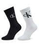 Calvin Klein Jeans Комплект 2 чифта дълги чорапи дамски Sock 2P Scatter 701224133 White Combo 001 - Mera.bg