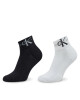 Calvin Klein Jeans Комплект 2 чифта къси чорапи дамски 701225317 Black Combo 001 - Mera.bg