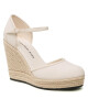 Calvin Klein Jeans Обувки Wedge Sandal Close Toe Ess YW0YW01194 Ancient White YBH - Mera.bg