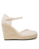 Calvin Klein Jeans Обувки Wedge Sandal Close Toe Ess YW0YW01194 Ancient White YBH - Mera.bg