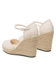 Calvin Klein Jeans Обувки Wedge Sandal Close Toe Ess YW0YW01194 Ancient White YBH - Mera.bg