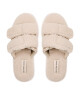 Calvin Klein Jeans Пантофи Home Slide Velcro Shearling YW0YW00861 Eggshell 0GD - Mera.bg