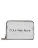 Calvin Klein Jeans Портфейл Sculpted Med Zip Around Mono S K60K611863 Сребрист - Mera.bg