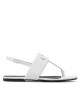 Calvin Klein Jeans Сандали Flat Sandal Hw Lth 2 YW0YW00544 Bright White YAF - Mera.bg