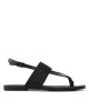 Calvin Klein Jeans Сандали Flat Sandal Toepost Webbing YW0YW00956 Черен - Mera.bg