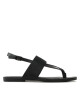 Calvin Klein Jeans Сандали Flat Sandal Toepost Webbing YW0YW00956 Черен - Mera.bg