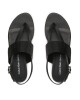 Calvin Klein Jeans Сандали Flat Sandal Toepost Webbing YW0YW00956 Черен - Mera.bg