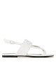 Calvin Klein Jeans Сандали Flat Sndal Toepost Hw YW0YW00953 Бял - Mera.bg