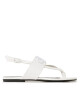 Calvin Klein Jeans Сандали Flat Sndal Toepost Hw YW0YW00953 Бял - Mera.bg