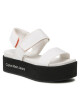 Calvin Klein Jeans Сандали Flatform Sandal Softny YW0YW00965 White YBR - Mera.bg